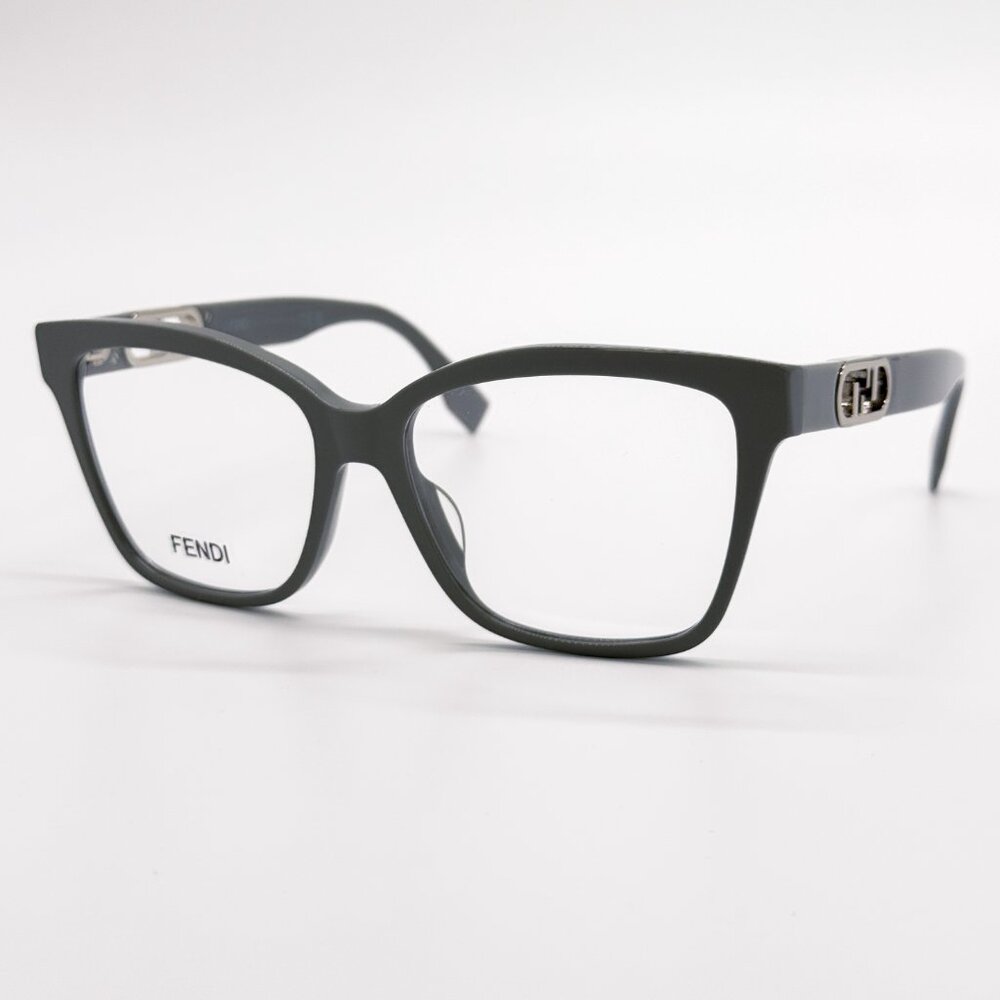 NEW FENDI FE50025I 020 SHINY GREY UNISEX EYEGLASSES FENDI